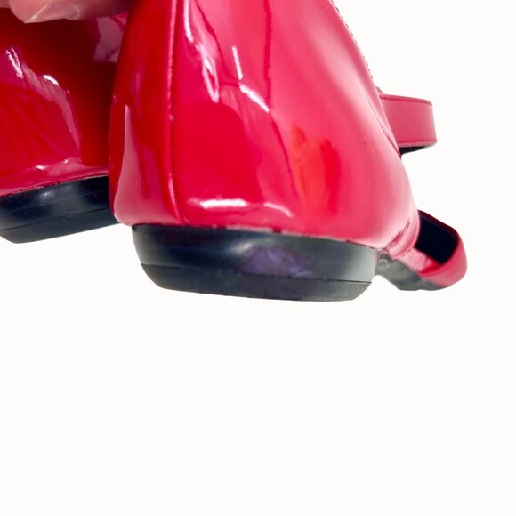 CHERRY RED LIFE STRIDE SIMPLY RED ZALANA FAUX LEATHER/PATENT LEATHER CRISSCROSS - Picture 11 of 13